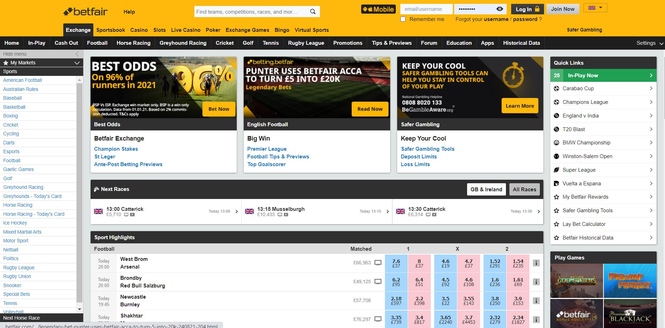 Betfair Exchange